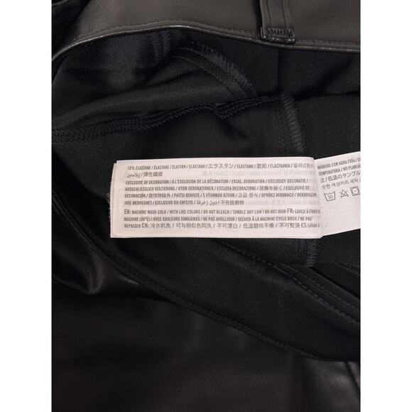 New Abercrombie & Fitch Pants 28 / 6 Womens 90s Relaxed Vegan Leather Curve Love - Picture 8 of 8